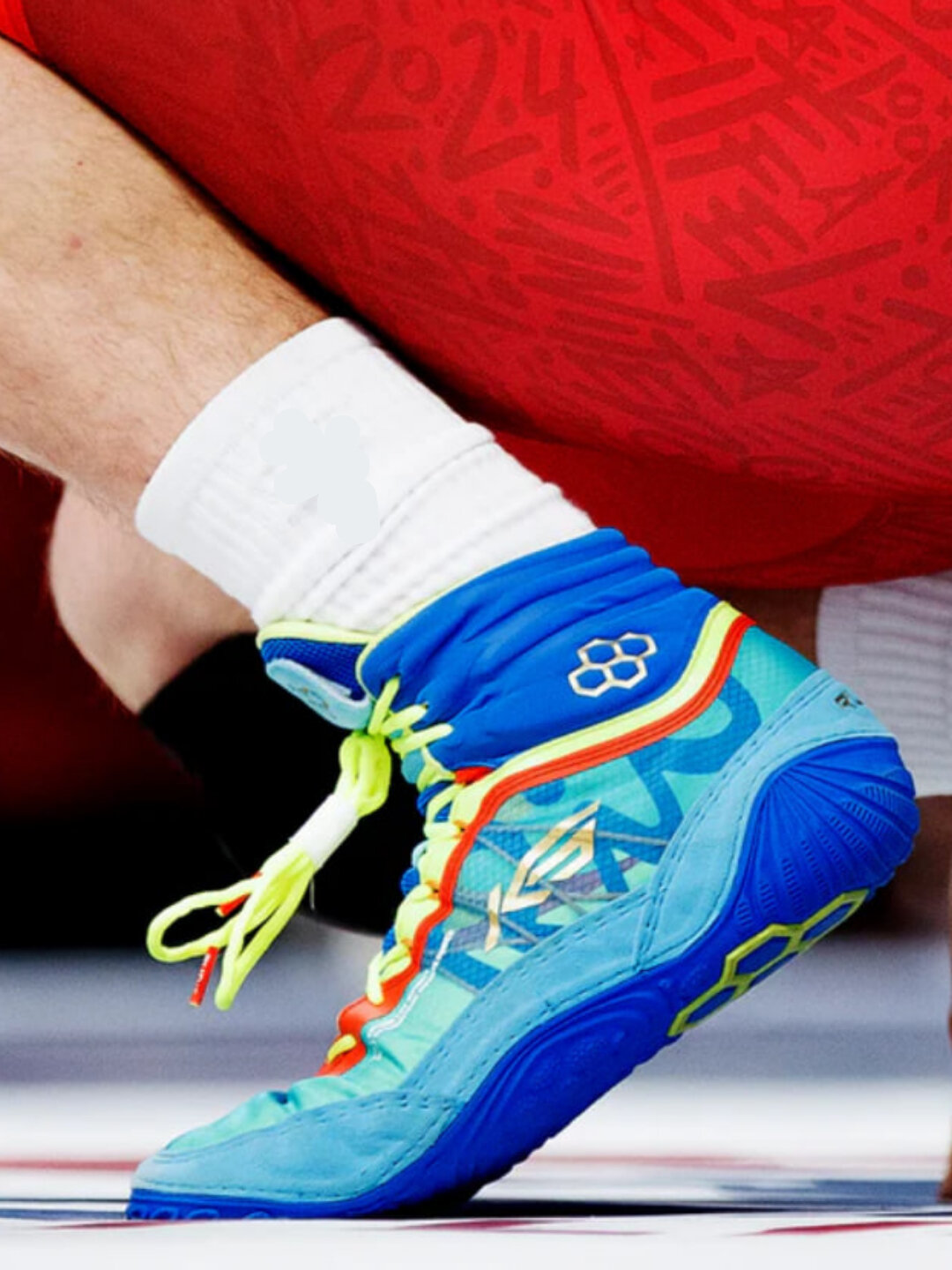 Борцовки , размер 39, зеленый/синий — фото 1