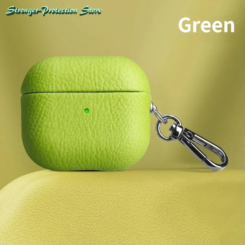 Чехол из кожи для AirPods Pro 3 Airpods Pro 2 (2023), Green