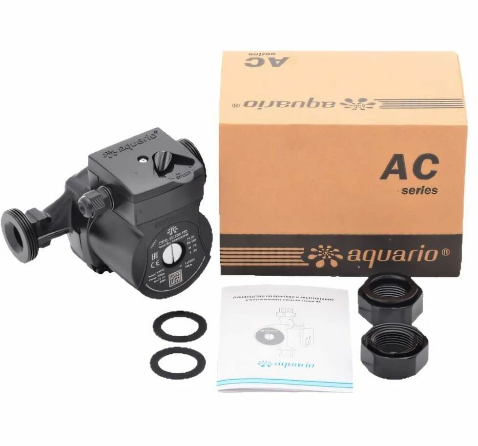 Насос циркуляционный Aquario AC 25-6 180 мм с гайками
