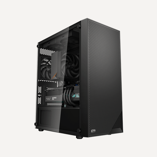 Изображение товара Корпус для ПК PCCOOLER C3B310 BK, mATX, закаленное стекло, без БП, черный