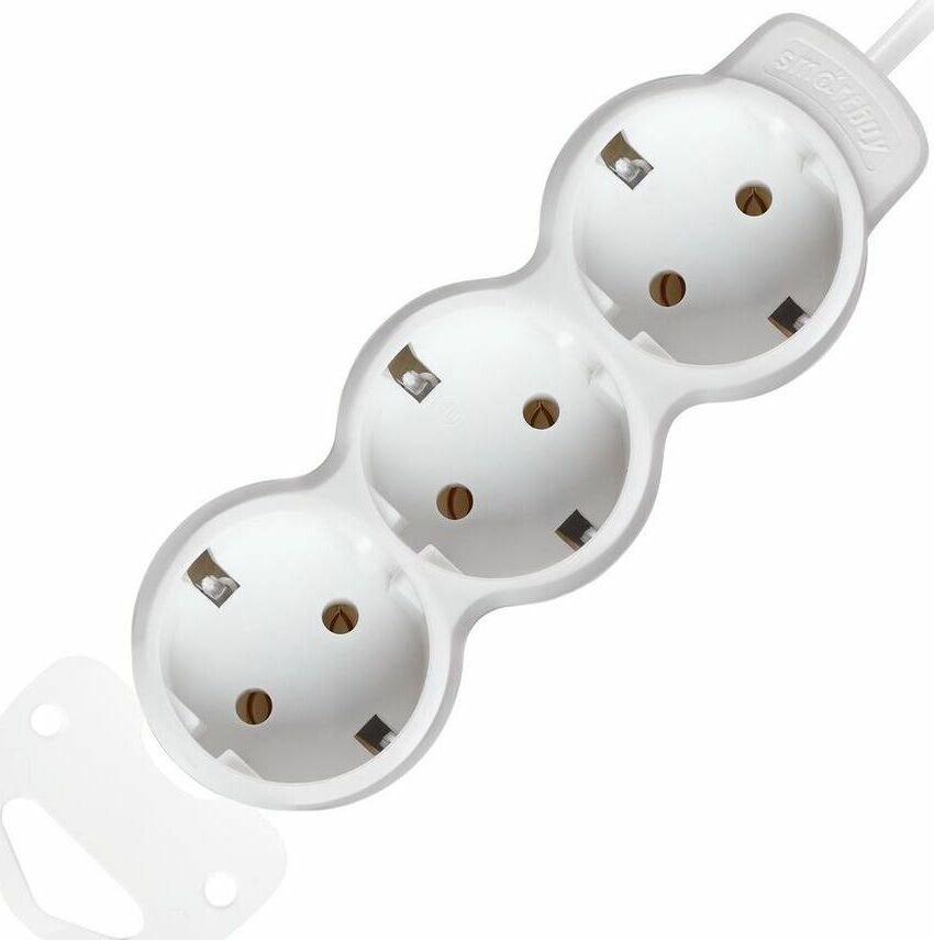 Удлинитель сетевой (SBE-16-3-03m-Z) 3 гн х 3,0 м белый