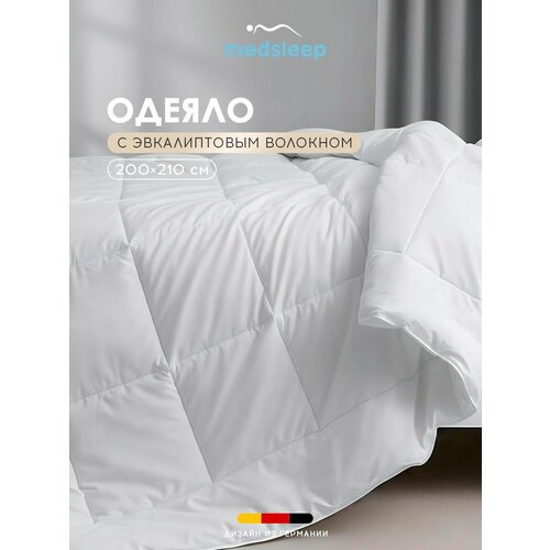 фото Medsleep одеяло 200х210 евро "дерево жизни" всесезонное, облегченное 200 г/м2, эвкалиптовое волокно, микроволокно "лебяжий пух"