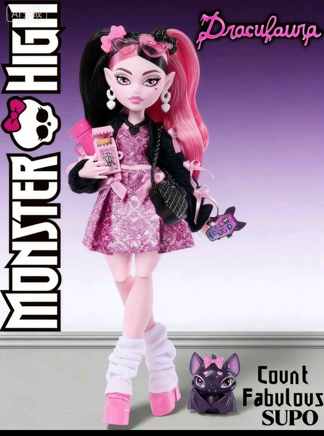 Кукла Monster High Draculaura G3 - Монстер Хай Дракулаура JHK29#