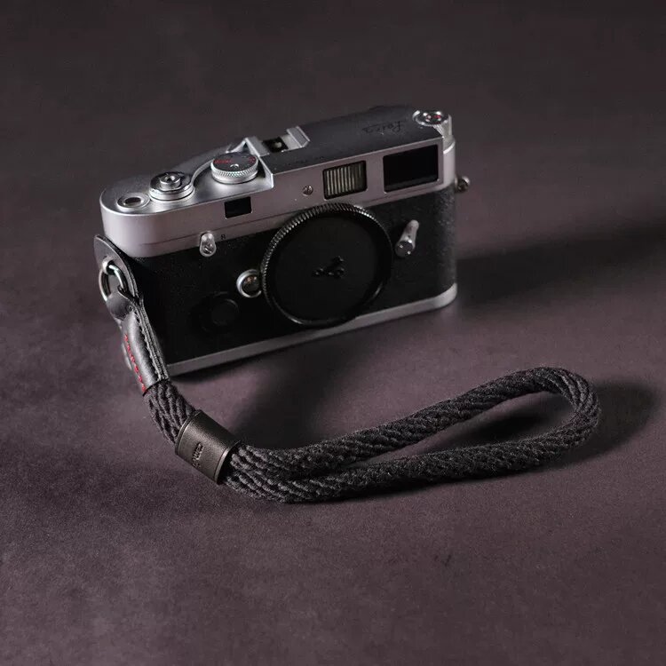 Винтажный ремешок для камеры для Fujifilm X100XT5, Sony, Leica Film Rangefinder - Черный