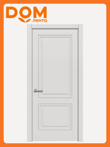 Изображение товара Дверное полотно Verda Париж 10, 2000 x 800 х 40мм, ПВХ, глухое, распашное, белое