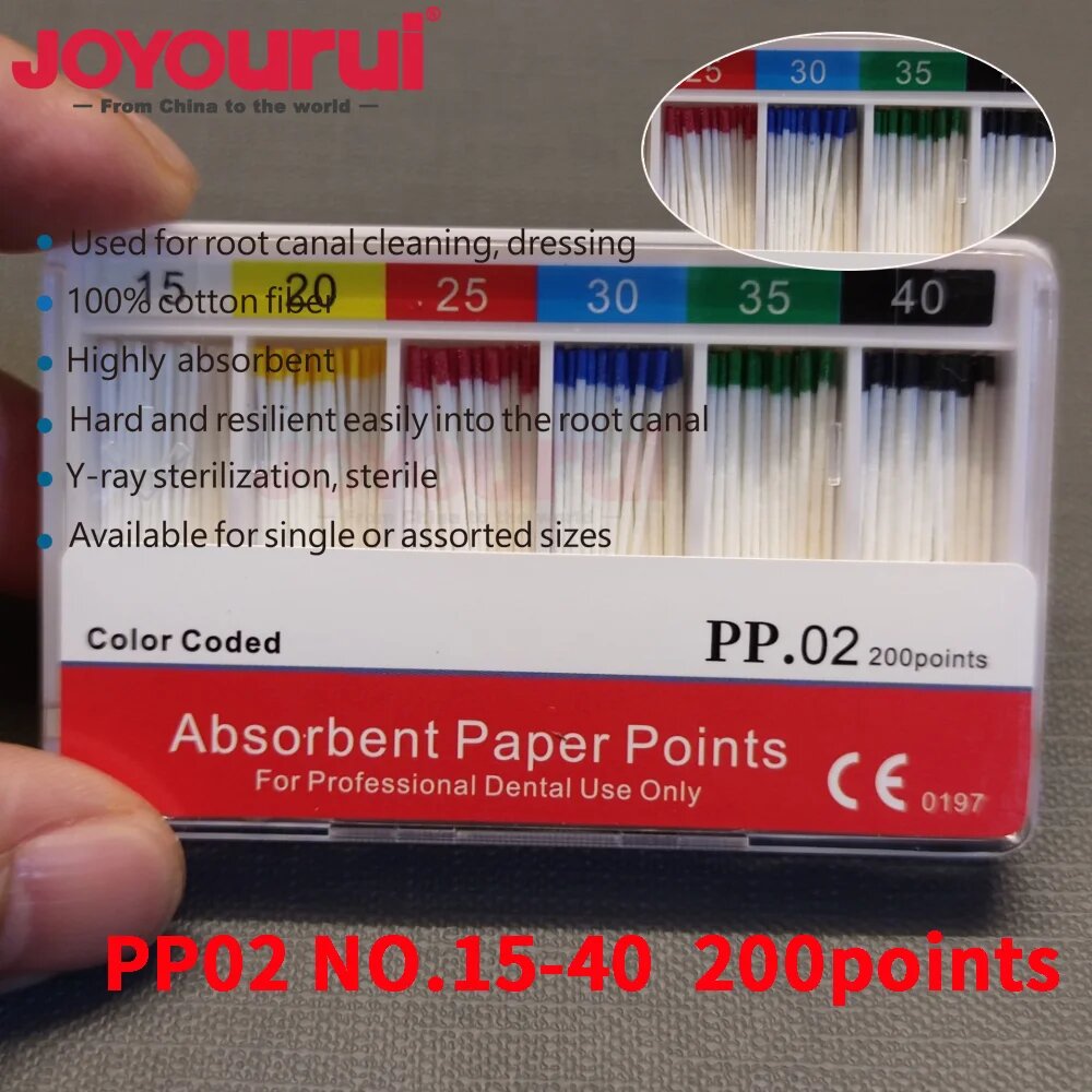 JOYOURUI Эндодонтические конусные файлы SX-F3 NITI 15-40 шт. PP02-NO.15-40