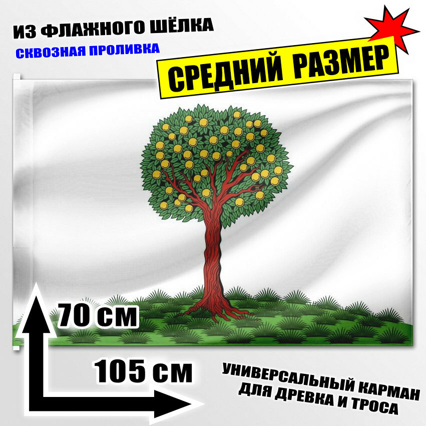 Флаг средний Ломоносова 105x70 см