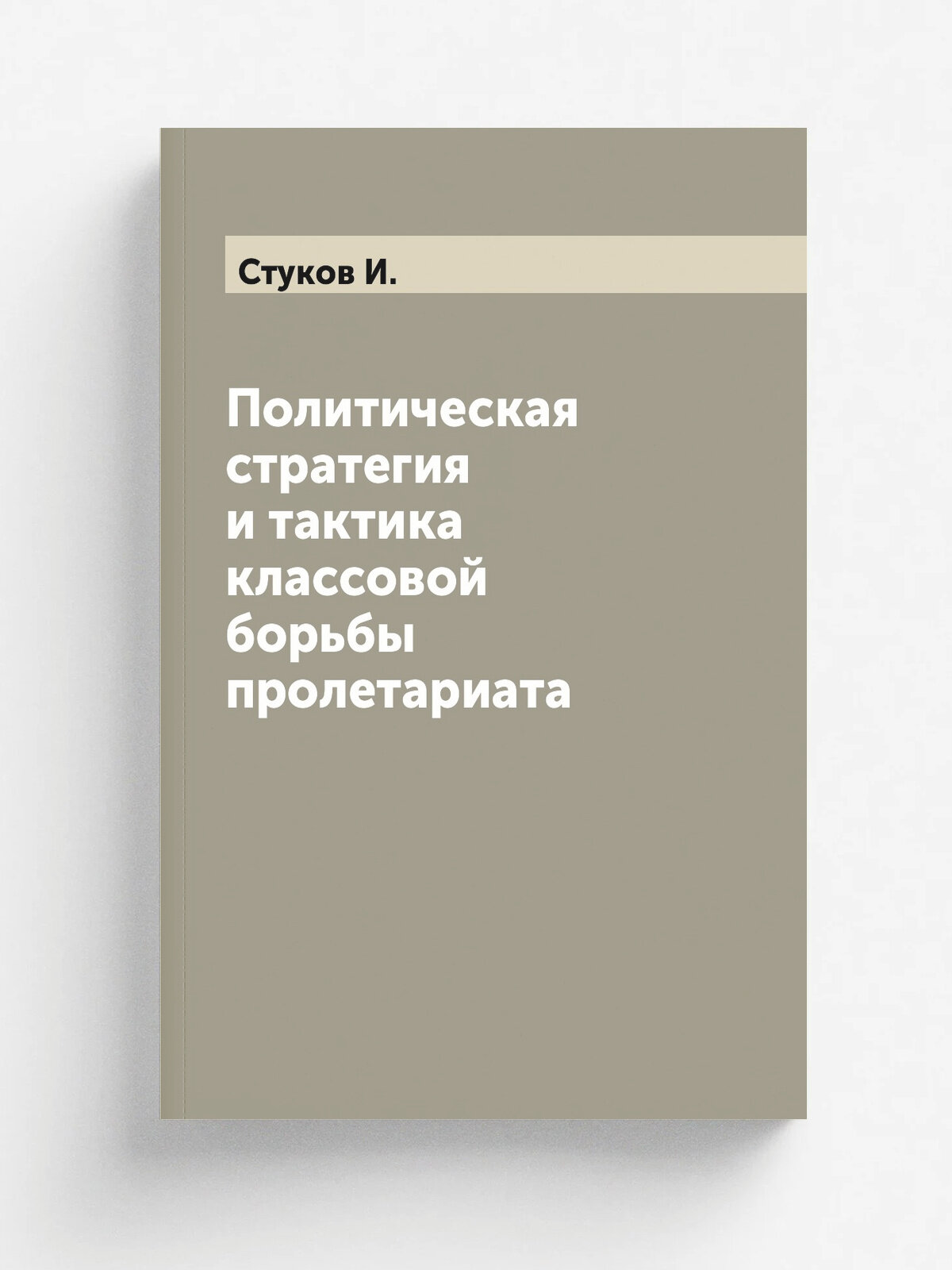 Политическая стратегия и тактика классовой борьбы пролетариата