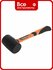 Резиновая, KENDO, киянка KENDO черная с фиберглассовой рукояткой 680 гр 25515, б...