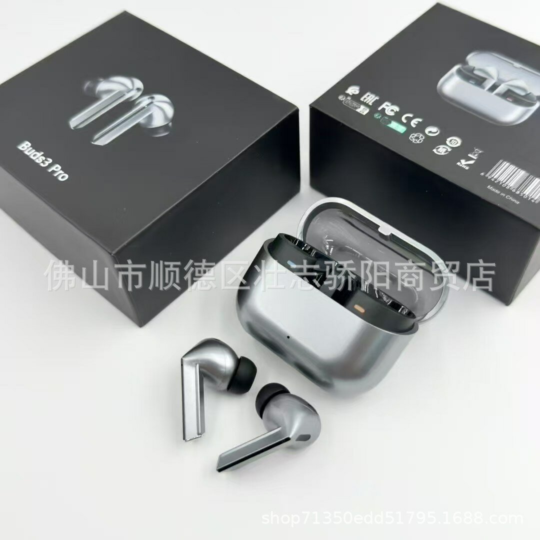 Беспроводные наушники Bluetooth Buds Pro/Buds3 серого цвета с защитной коробкой в комплекте