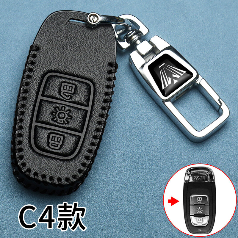 Чехол для ключа с брелоком и биркой от потери для автомобилей Audi Toyota Honda Nissan FAW Jiefang