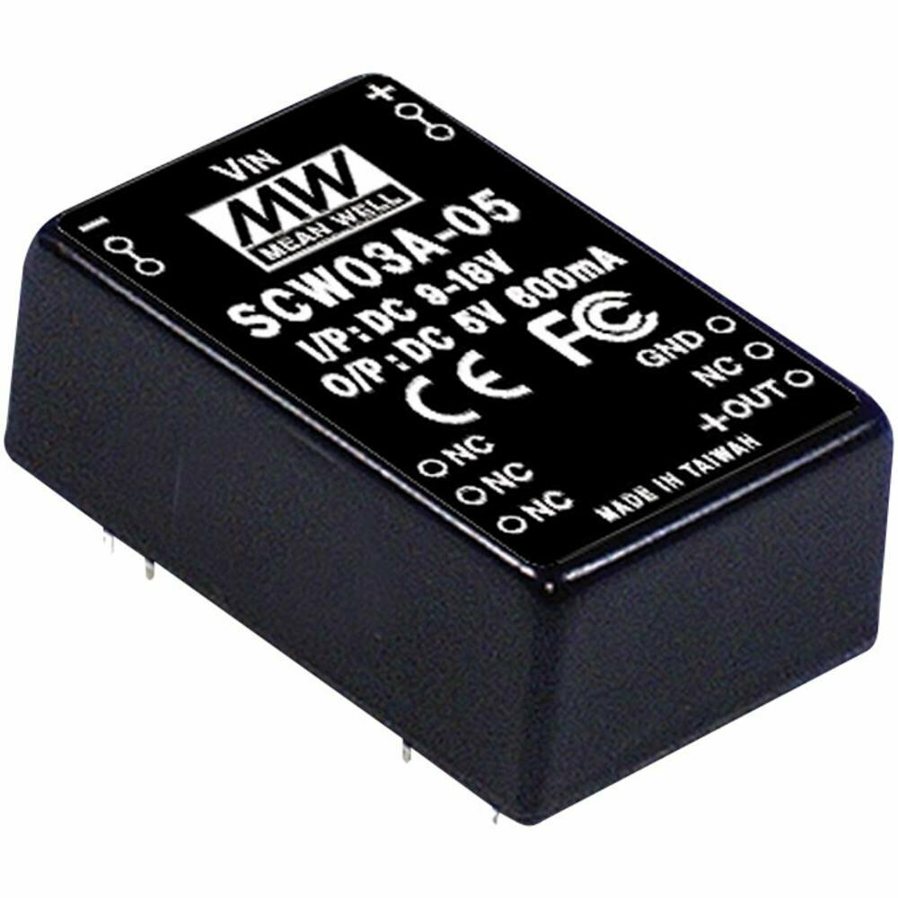 MEAN-WELL SCW03C-05, MEAN WELL - DC/DC-преобразователь, 600 мА