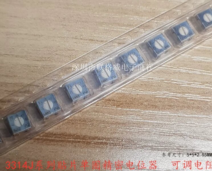 5 шт. Углеродистый плёночный резистор DONG YU YUAN 103E 1K/10K 3314J-10k