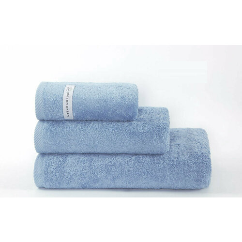 Полотенце хлопковое махровое, плотность 550 гр, цвет Light Blue, 50 x 100 см
