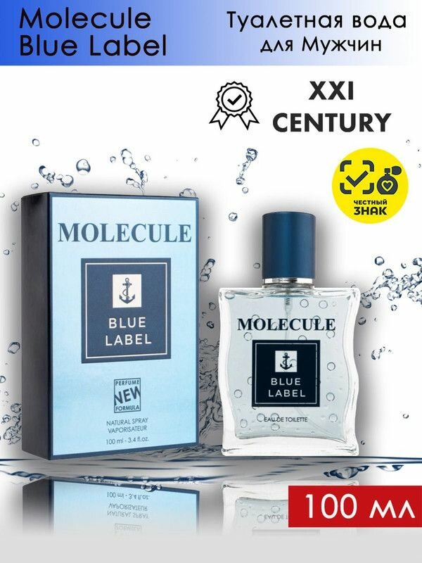 XXI CENTURY Molecule Blue Label / 21 век Молекула Блю Лэйбел Туалетная вода мужская 100 мл