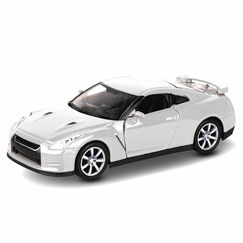 Машинка WELLY NISSAN GT-R R35 Белый / модель машины 1:38 с пружинным механизмом машинка nissan gtr r35 welly металлическая инерционная 1 38 в ассортименте