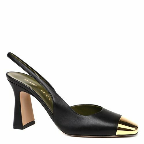 Туфли MARIA LUCA, размер 38, черный pointed toe metal chain women slippers mixed color fashion casual sexy party slingback round toe women shoes 2024 new arrivals