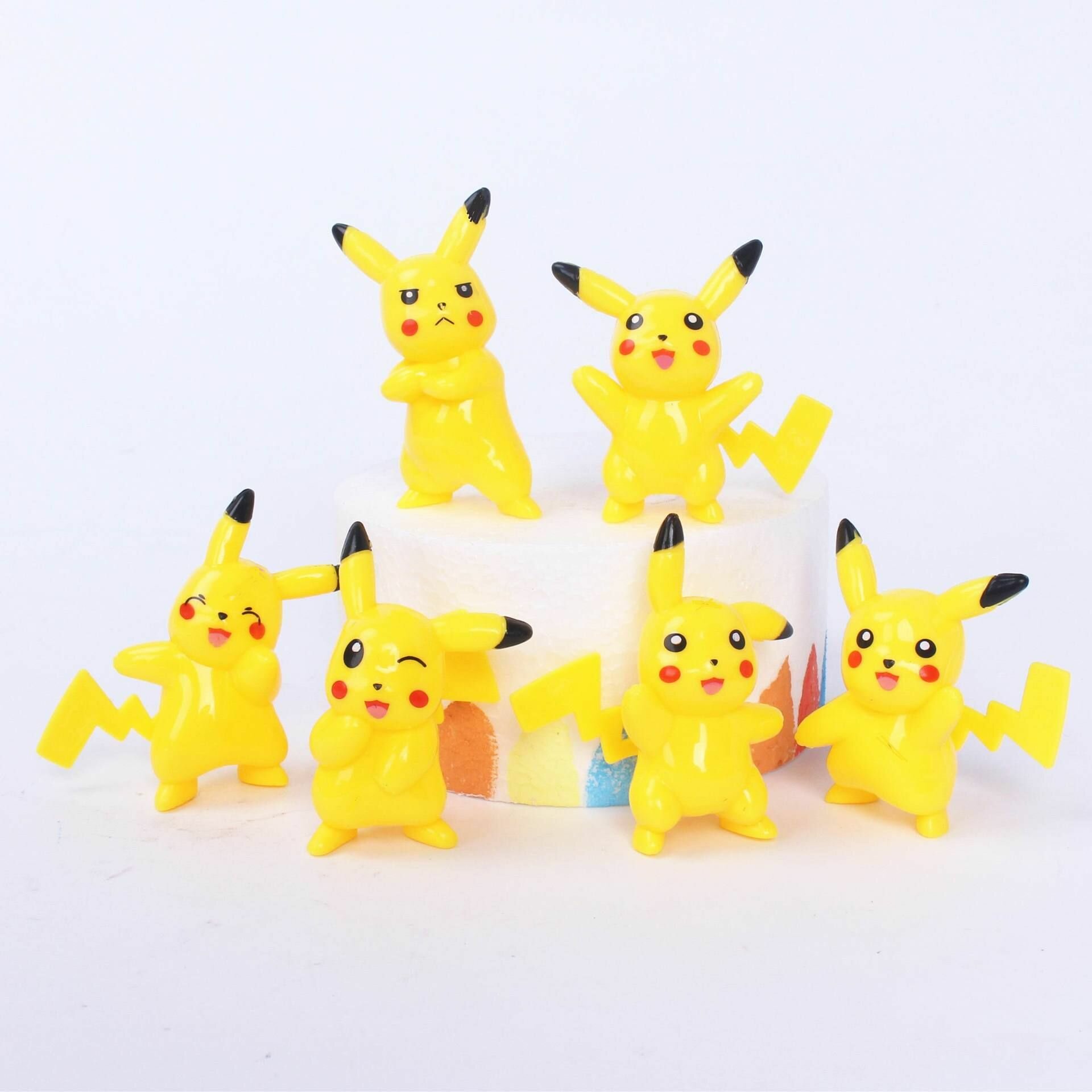 Набор фигурок Покемон Пикачу / Pokemon Pikachu 6шт (6см)