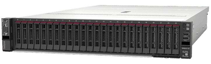 Lenovo ThinkSystem SR650 V2 Rack 2U, Xeon 4314 16C(2.4GHz/24MB/135W),1x32GB/3200MHz/2Rx4/RDIMM(upto32),12xSAS/SATA LFF,1x750W V2(upto2),5xStndrd Fans, XCCE, V2 Rails