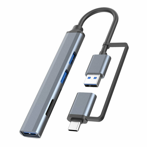 USB концентратор 5-в-1 с разъемом Type-C и USB 100000₽