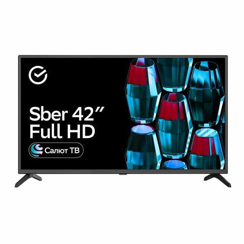 Телевизор Sber SDX-42F2018, 42"(105 см), FHD RAM 1,5GB черный