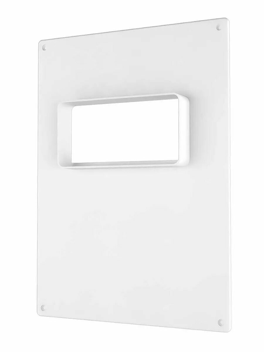 Площадка торцевая фланец ERA511ПТГ 55х110 мм, горизонтальная, прямоугольная, ПВХ, белая — фото 1