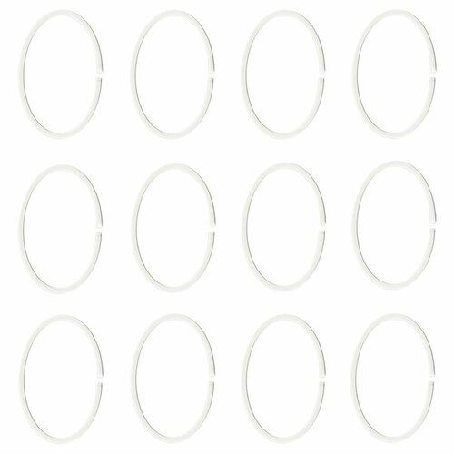 HASSJON Кольца для шторы в ванную IKEA белый 60466010 479₽