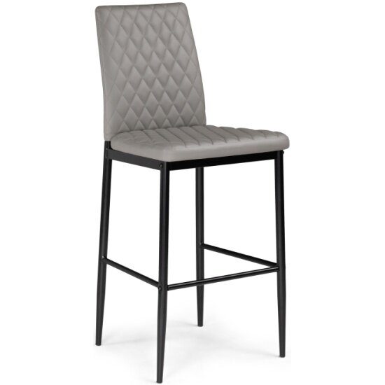 Стул барный Woodville Teon gray / chrome
