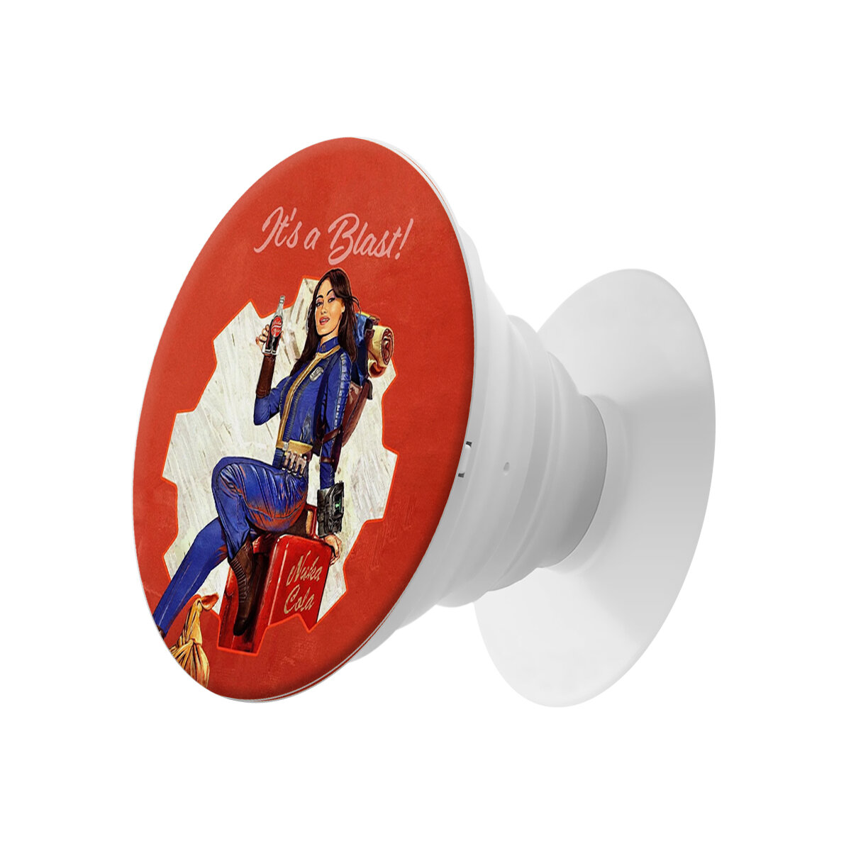 Пластмассовый держатель Krutoff для телефона Попсокет Фоллаут (Fallout) - Это взрыв!