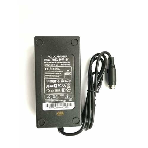 GM601-120500 Адаптер блок питания для принтера терминала GVE GM601-120500 12V-5A 4pin пин cовместимый 2890₽