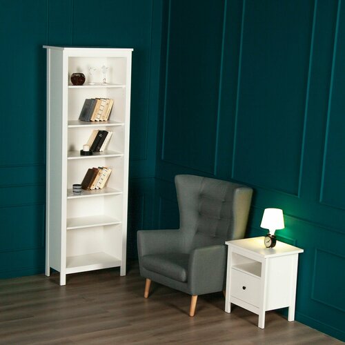 Стеллаж ГУД ЛАКК Сага 70 см x 42 см x 215 см с полками белый 14899₽