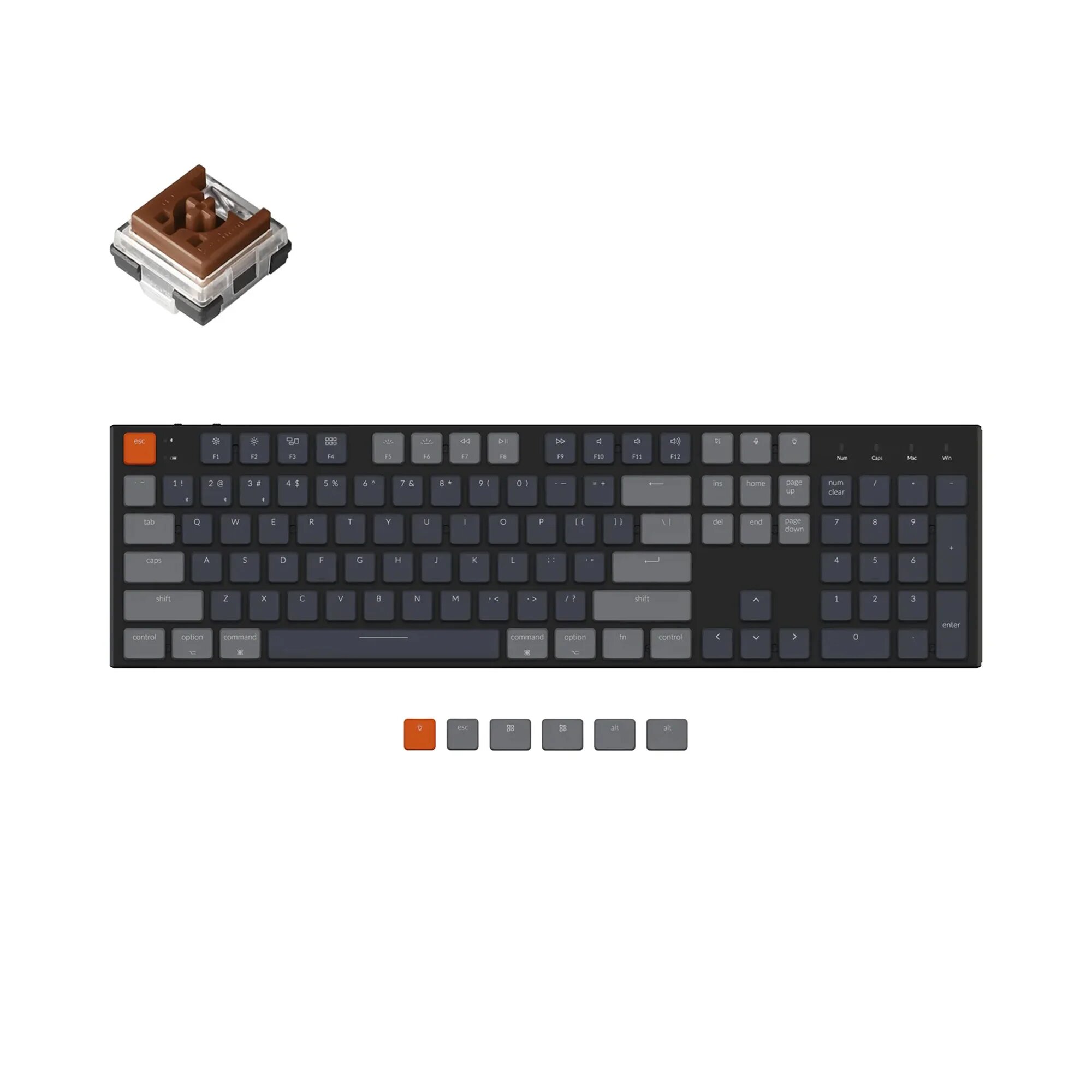 Клавиатура Keychron K5SE-E3, полноразмерная Keychron Optical Brown Switch
