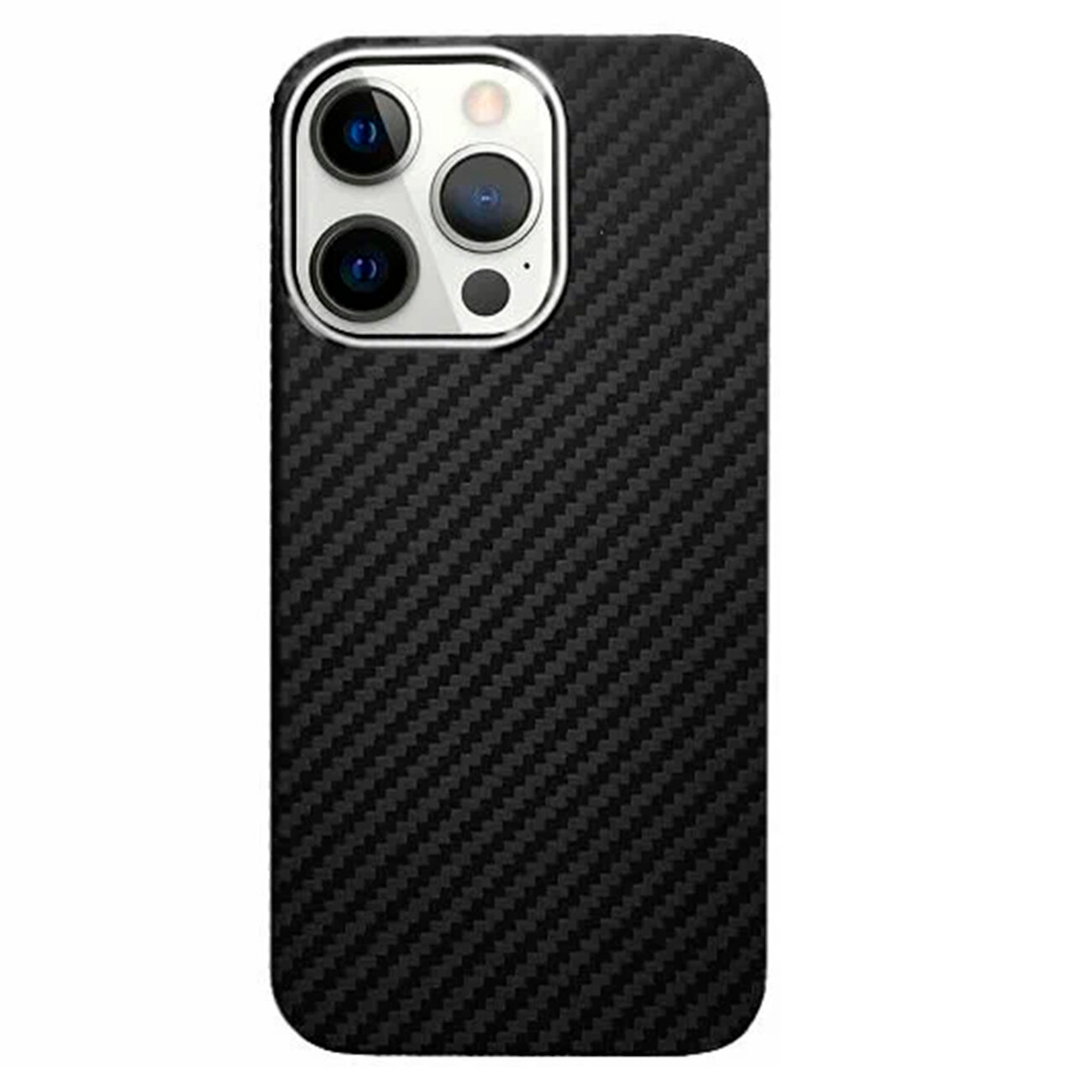 Чехол KZDOO Keivlar для iPhone 15 Pro, арамид (кевлар) ударопрочный, ультратонкий - Черный