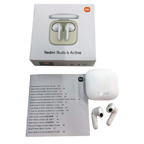 Наушники Redmi Buds 6 Active M2344E1 White — фото 1