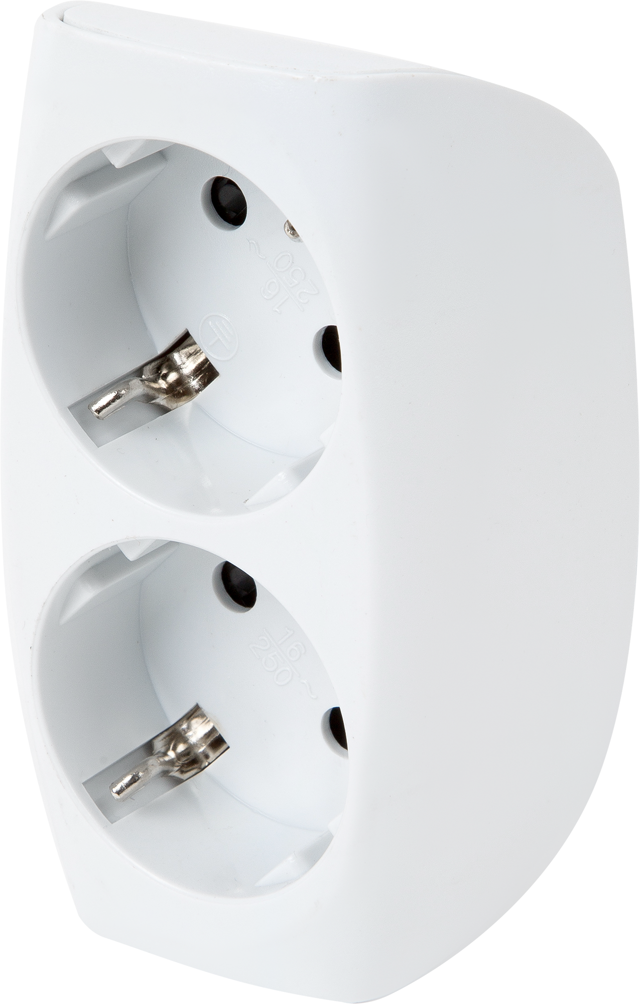 Разветвитель Эра SP-2e-W 2 розетки с заземлением 16 А цвет белый