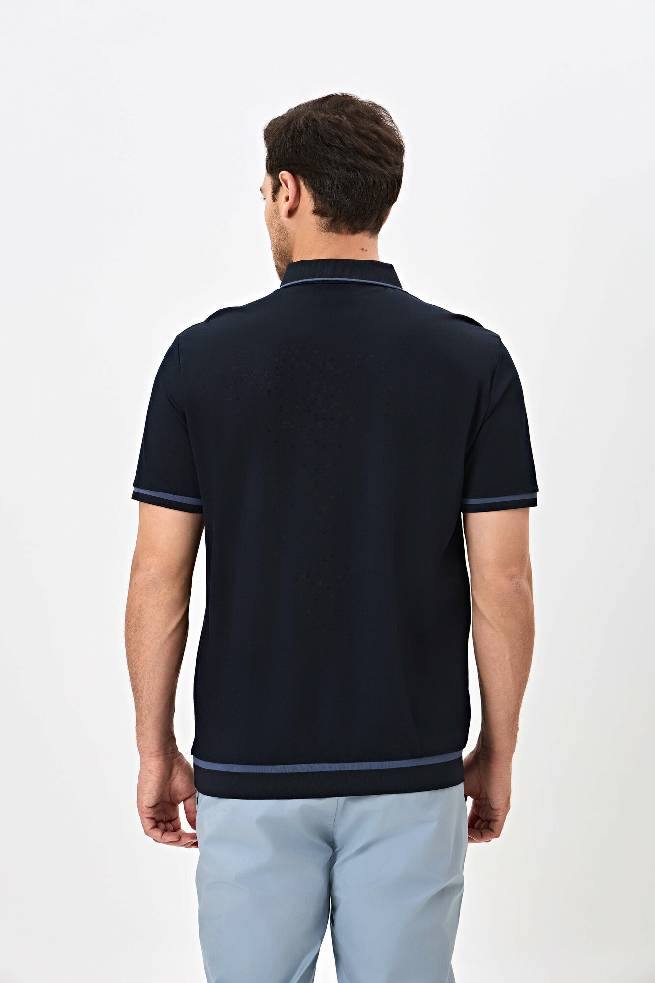 Поло спортивное TERRA PRO, размер M, navy — фото 1