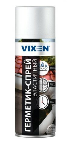 Герметик Vixen черный эластичный спрей 520 мл ASTROHIM VX90203 | цена за 1 шт