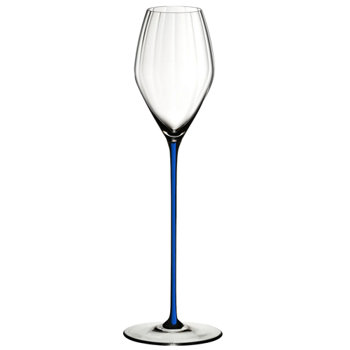 Хрустальный бокал для игристого вина Champagne, 375 мл, прозрачный/синий, серия High Perfomance, Riedel, 4994/28D