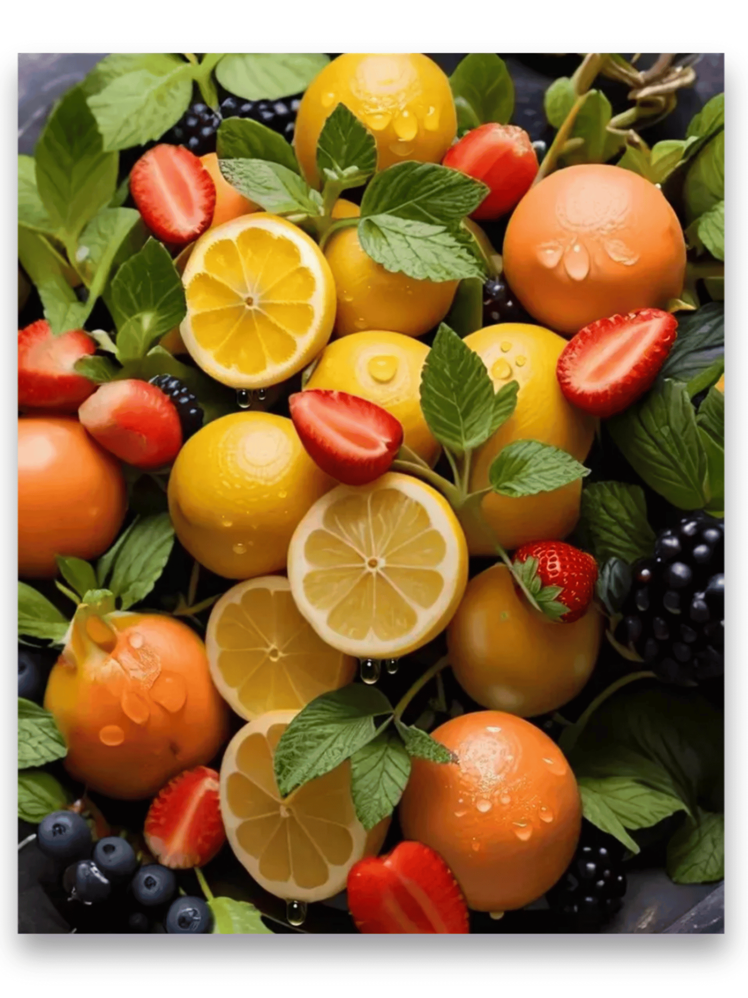 Алмазная мозаика на подрамнике 40х50/Цветы