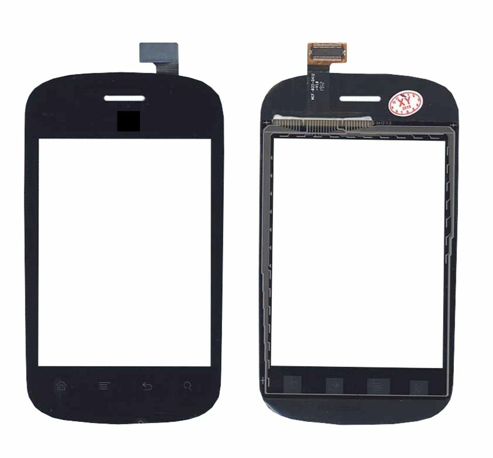 Сенсорное стекло (тачскрин) MCF-032-0412 V1.0, 3.2", для Fly IQ235 Uno черный, 320x240