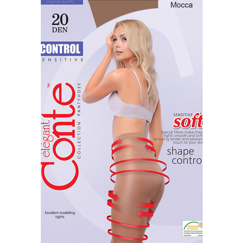 фото Колготки conte control 20, размер 3, moka (тёмно-коричневый)