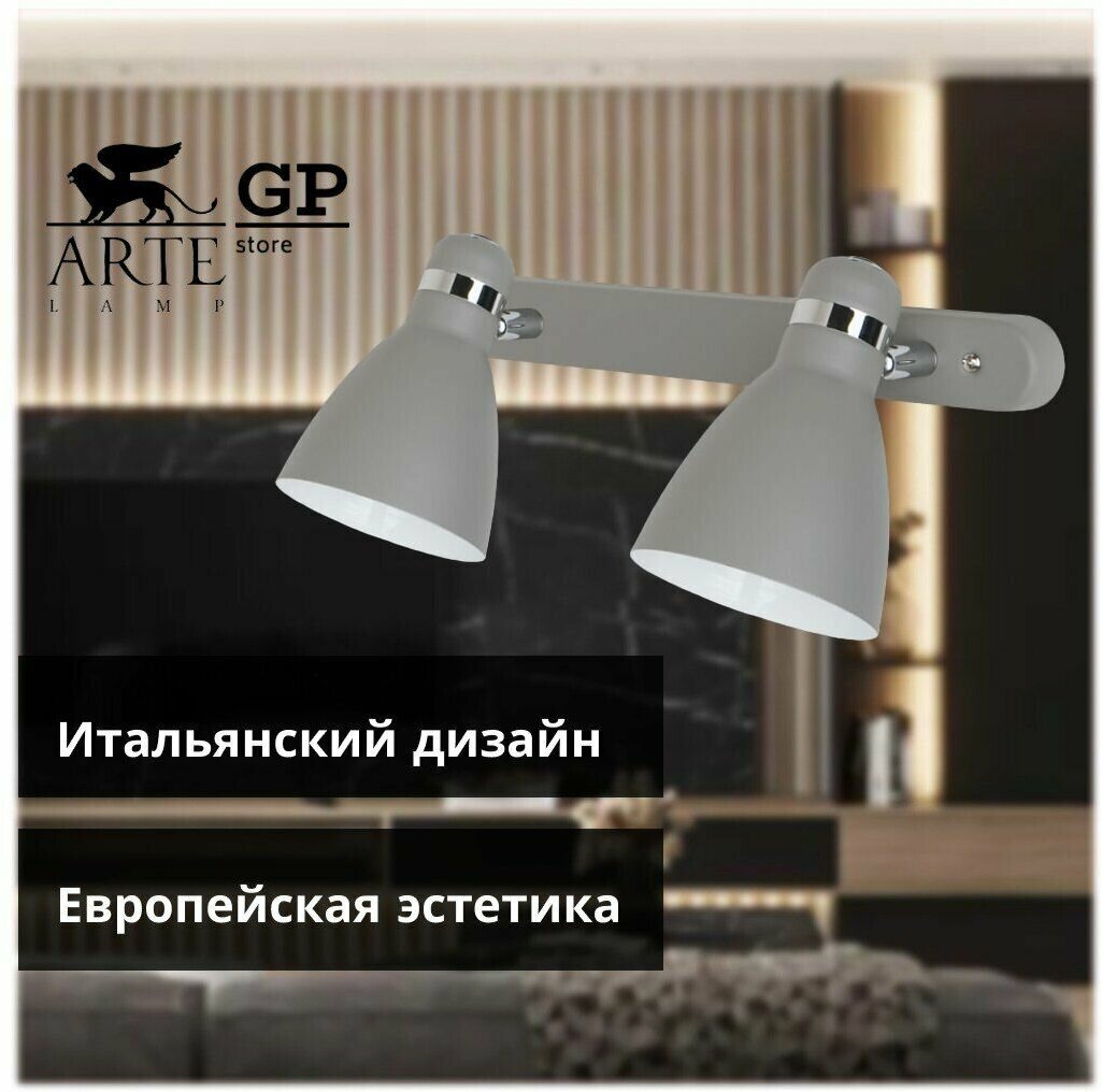 Спот Arte Lamp Mercoled A5049AP-2GY