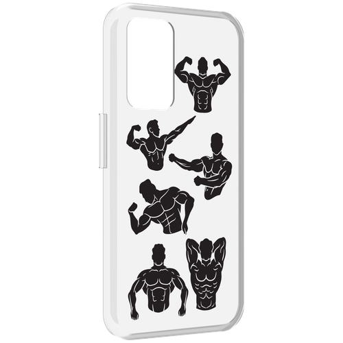 Чехол MyPads Атлет мужской для Realme GT Neo3T задняя-панель-накладка-бампер