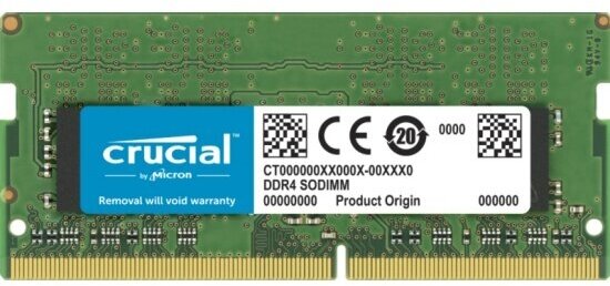 Оперативная память Crucial SO-DIMM DDR4 32Gb 3200MHz pc-25600 (CT32G4SFD832A)