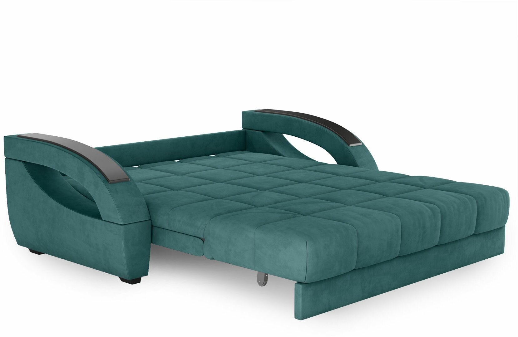 Прямой диван Первый Мебельный Оазис Зеленый, велюр 140 х 205 см Без ящика - фотография № 2