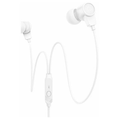 Наушники Borofone BM64 Goalant вакуумные микрофон Jack 35 мм кабель 12 м белые 28200₽