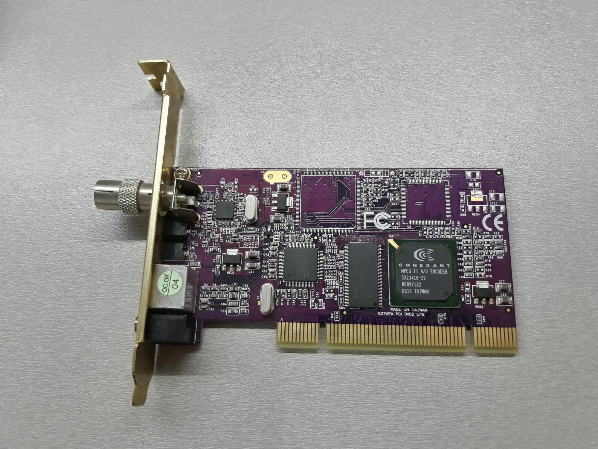 ТВ тюнер PCI Gotview PCI DVD2 Lite на контроллере Conexant MPEG II A V Encoder CX23416-22