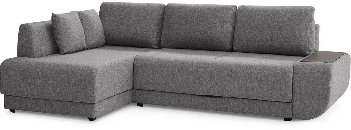 Угловой диван-кровать Hoff Консул, правый угол, цвет темно-серый