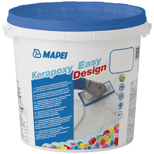 Затирка Mapei Kerapoxy Easy Design, 3 кг, 3 л, 100 белый затирка mapei kerapoxy cq 3 кг 3 л 146 fondente