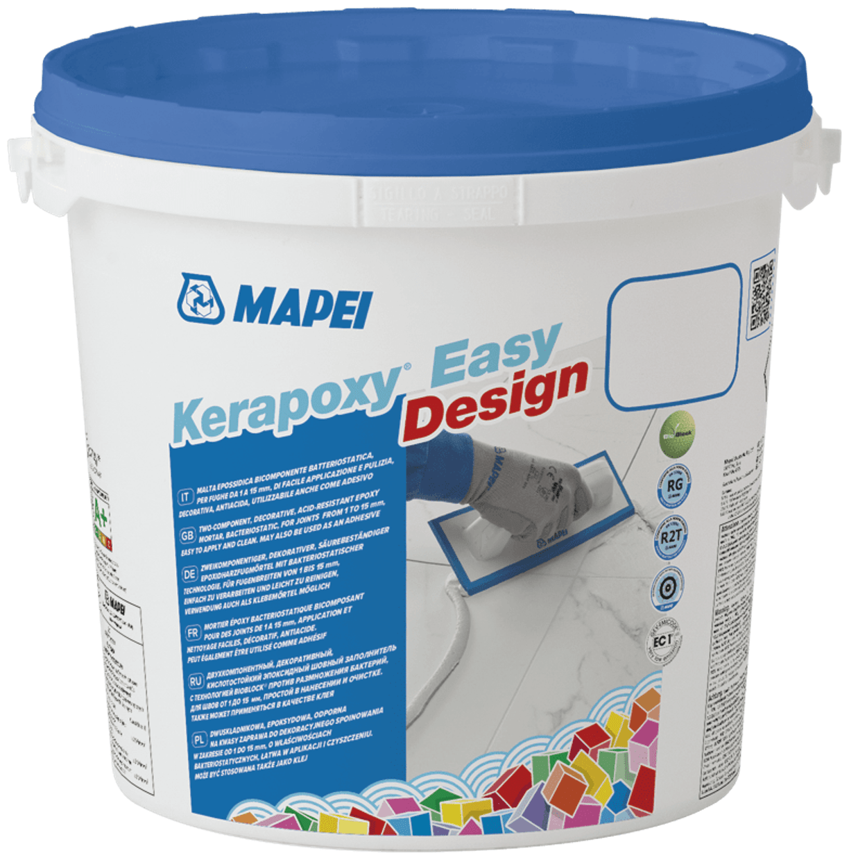 Mapei Kerapoxy EASY Design затирка для швов эпосидная (№100 белый, 3кг)